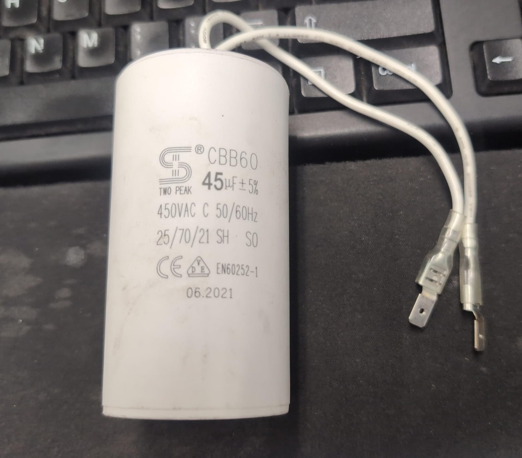 CONDENSADOR 45 µF MOTOR GR10 60 RPM
