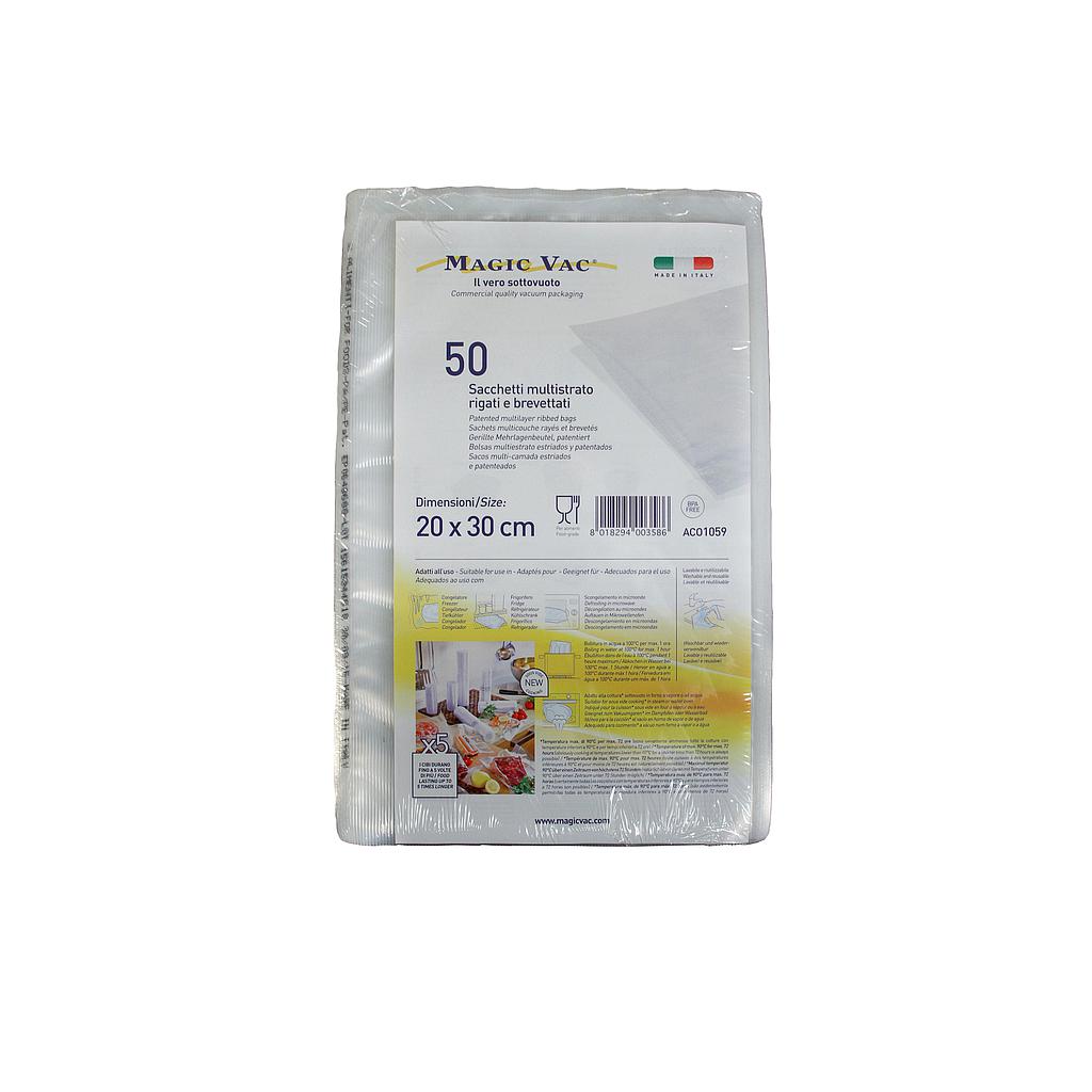 PAQUETE 50 BOLSAS MAGIC-VAC 20x30 cm