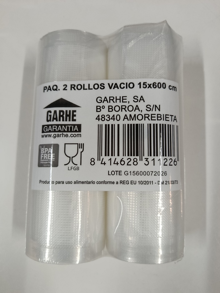 PAQUETE 2 ROLLOS VACIO 15x600 cm