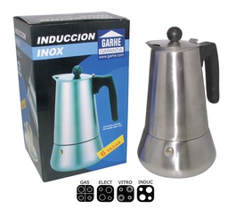 [10772] CAFETERA INDUCCION INOX 6 TAZAS