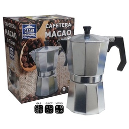 [15033] CAFETERA ALUMINIO 'MACAO' 9 TAZAS
