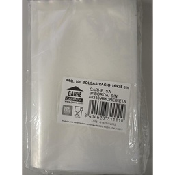 [31111] PAQUETE 100 BOLSAS VACIO 16x25 cm